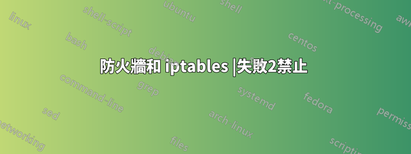 防火牆和 iptables |失敗2禁止