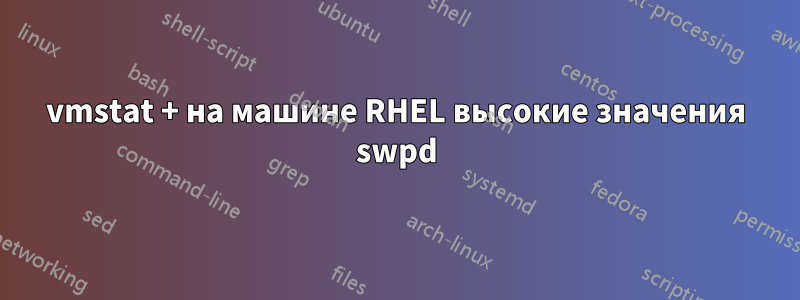 vmstat + на машине RHEL высокие значения swpd