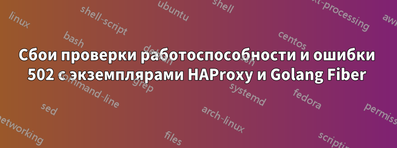 Сбои проверки работоспособности и ошибки 502 с экземплярами HAProxy и Golang Fiber