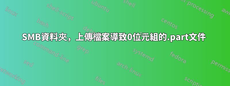 SMB資料夾，上傳檔案導致0位元組的.part文件