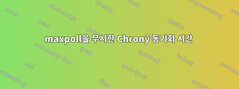 maxpoll을 무시한 Chrony 동기화 시간