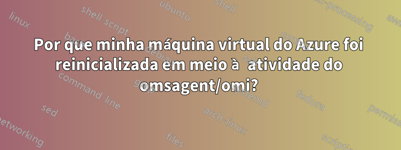 Por que minha máquina virtual do Azure foi reinicializada em meio à atividade do omsagent/omi?