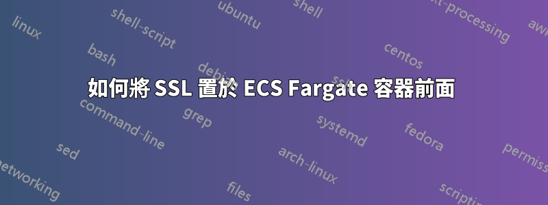 如何將 SSL 置於 ECS Fargate 容器前面