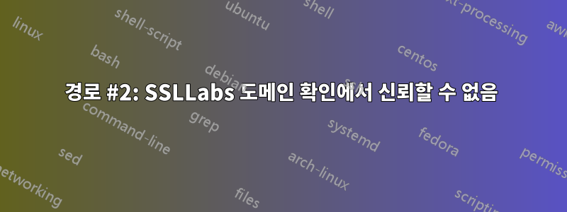 경로 #2: SSLLabs 도메인 확인에서 신뢰할 수 없음