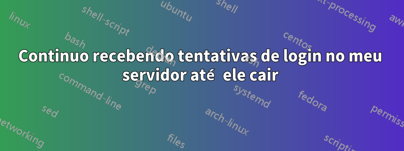 Continuo recebendo tentativas de login no meu servidor até ele cair