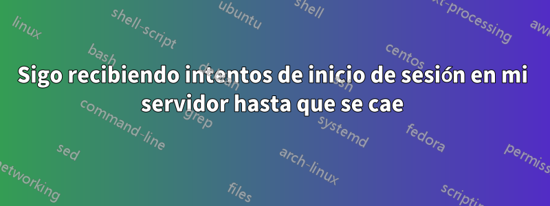 Sigo recibiendo intentos de inicio de sesión en mi servidor hasta que se cae