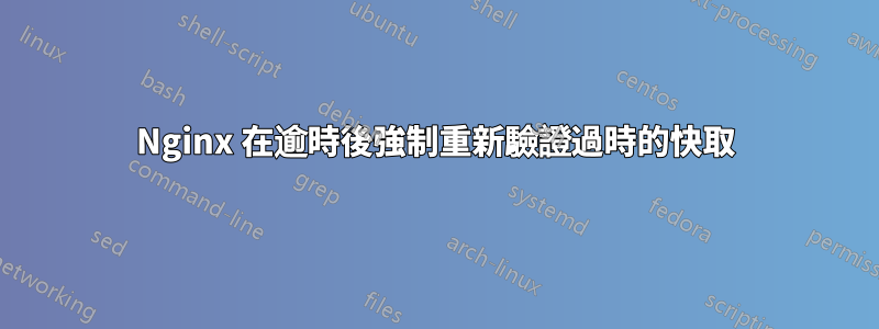 Nginx 在逾時後強制重新驗證過時的快取