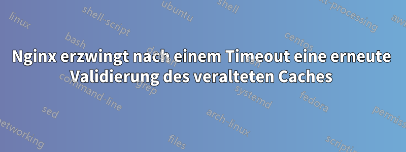 Nginx erzwingt nach einem Timeout eine erneute Validierung des veralteten Caches