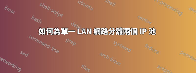 如何為單一 LAN 網路分離兩個 IP 池