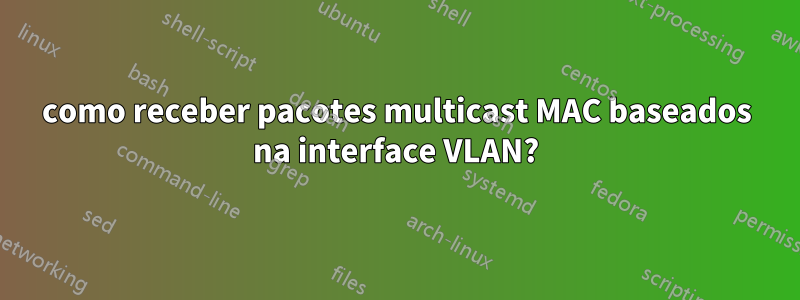 como receber pacotes multicast MAC baseados na interface VLAN?
