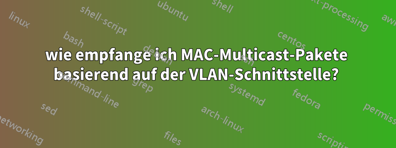 wie empfange ich MAC-Multicast-Pakete basierend auf der VLAN-Schnittstelle?