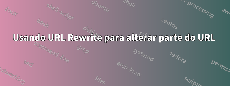 Usando URL Rewrite para alterar parte do URL