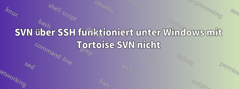 SVN über SSH funktioniert unter Windows mit Tortoise SVN nicht