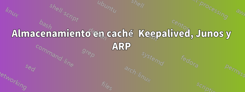 Almacenamiento en caché Keepalived, Junos y ARP