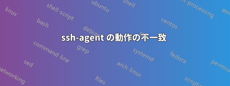 ssh-agent の動作の不一致