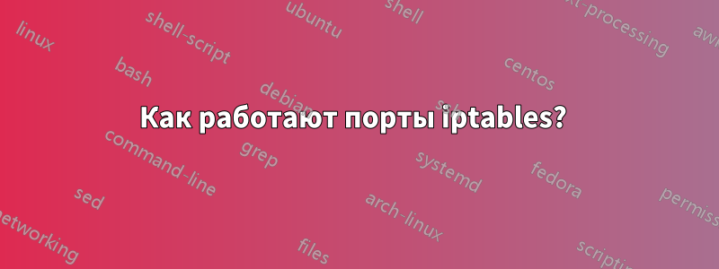 Как работают порты iptables? 