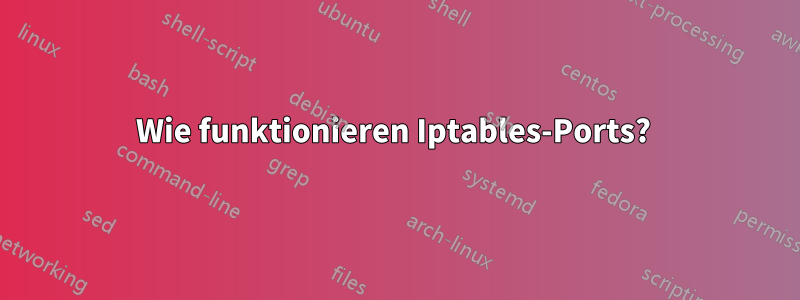 Wie funktionieren Iptables-Ports? 