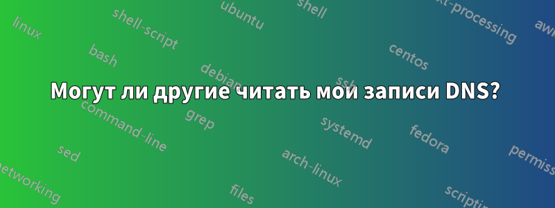 Могут ли другие читать мои записи DNS?