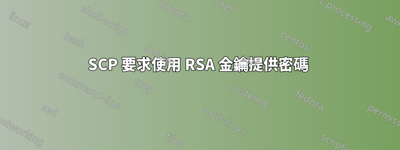 SCP 要求使用 RSA 金鑰提供密碼