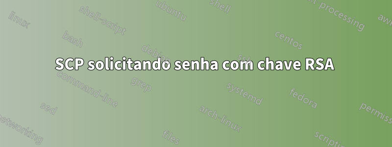 SCP solicitando senha com chave RSA