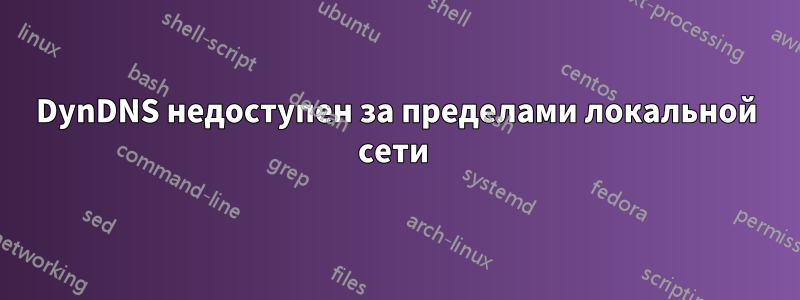 DynDNS недоступен за пределами локальной сети 