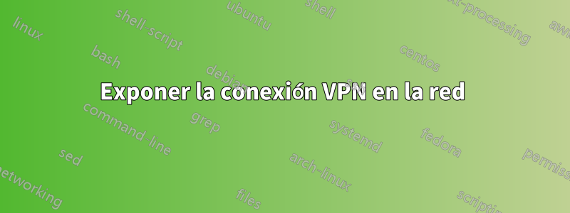 Exponer la conexión VPN en la red
