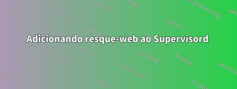 Adicionando resque-web ao Supervisord