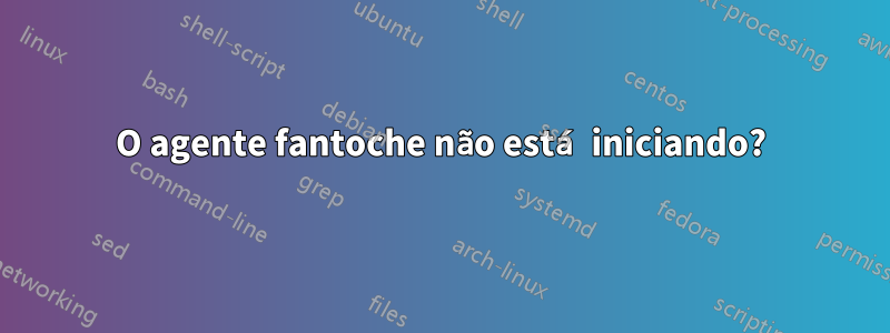O agente fantoche não está iniciando?