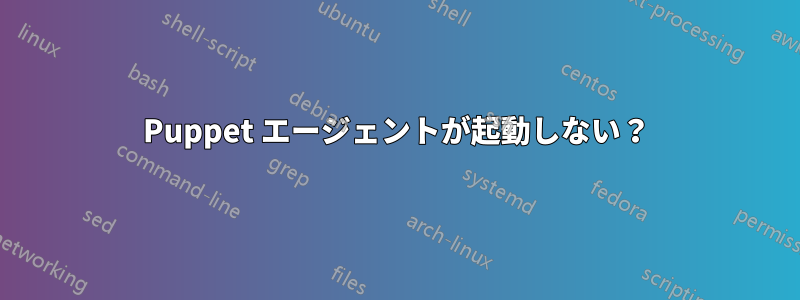 Puppet エージェントが起動しない？