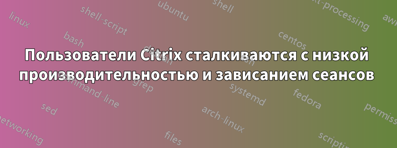 Пользователи Citrix сталкиваются с низкой производительностью и зависанием сеансов