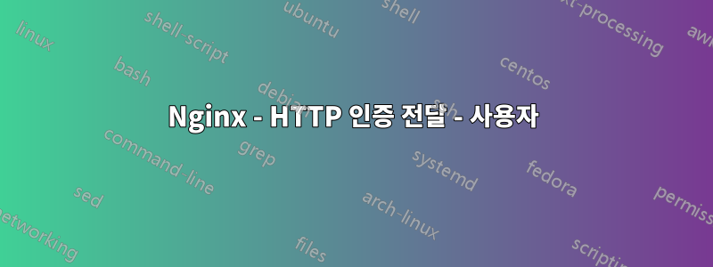 Nginx - HTTP 인증 전달 - 사용자