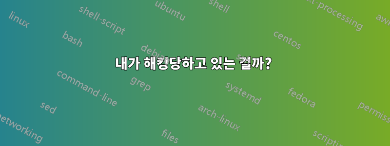 내가 해킹당하고 있는 걸까?
