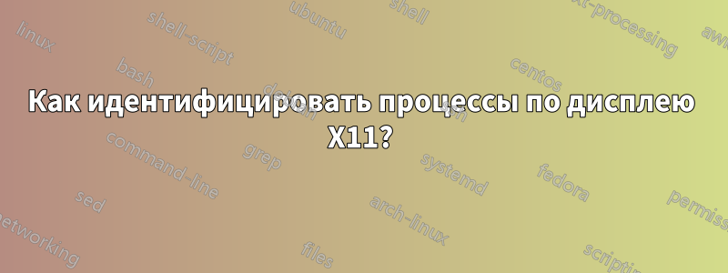 Как идентифицировать процессы по дисплею X11?