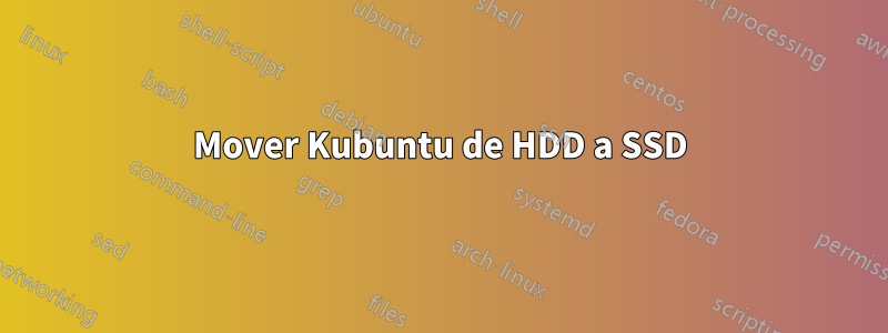 Mover Kubuntu de HDD a SSD