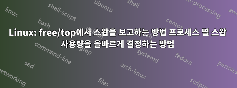 Linux: free/top에서 스왑을 보고하는 방법 프로세스 별 스왑 사용량을 올바르게 결정하는 방법