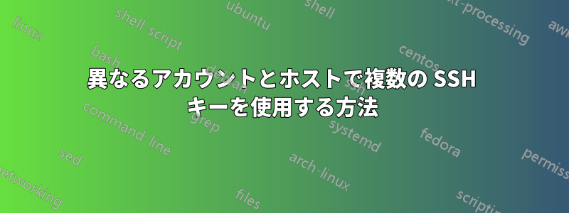 異なるアカウントとホストで複数の SSH キーを使用する方法