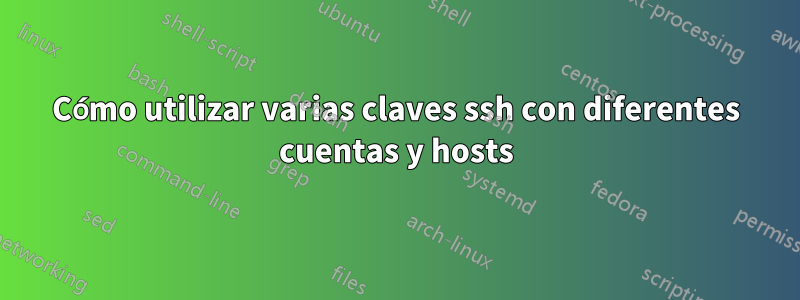Cómo utilizar varias claves ssh con diferentes cuentas y hosts