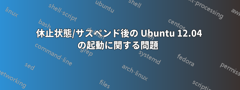 休止状態/サスペンド後の Ubuntu 12.04 の起動に関する問題 