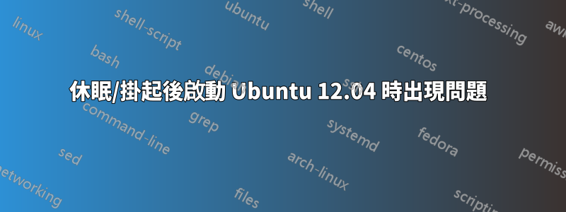 休眠/掛起後啟動 Ubuntu 12.04 時出現問題 