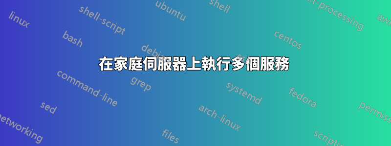 在家庭伺服器上執行多個服務