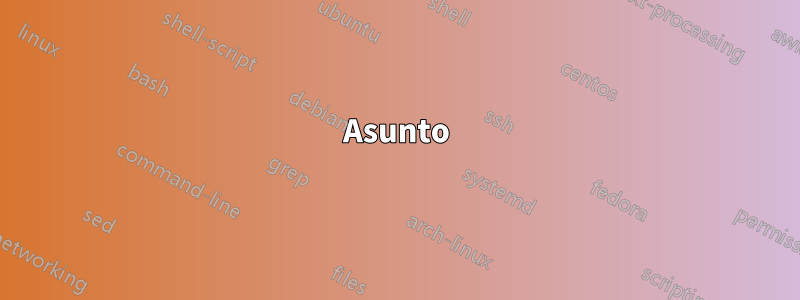 Asunto