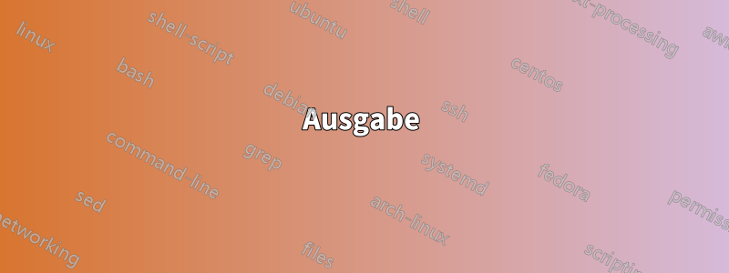 Ausgabe