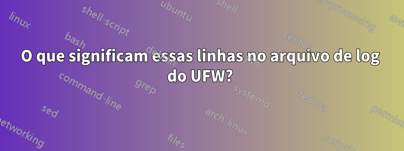 O que significam essas linhas no arquivo de log do UFW?