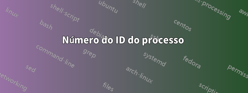 Número do ID do processo