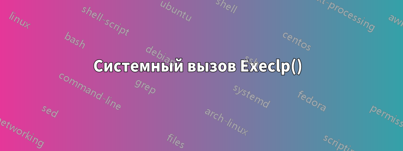 Системный вызов Execlp() 