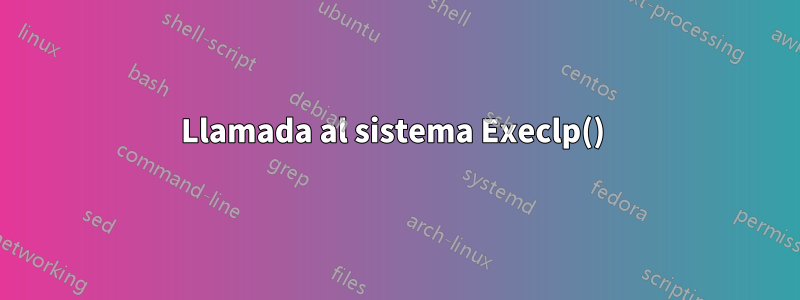 Llamada al sistema Execlp() 