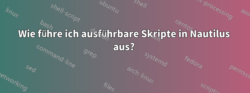 Wie führe ich ausführbare Skripte in Nautilus aus?
