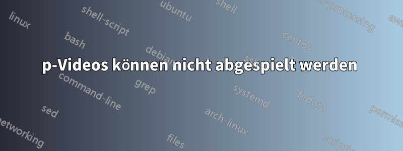 1080p-Videos können nicht abgespielt werden