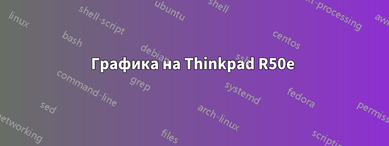 Графика на Thinkpad R50e