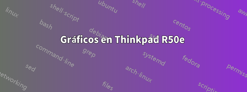 Gráficos en Thinkpad R50e